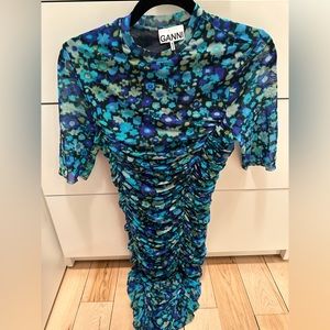 Ganni stretch floral dress